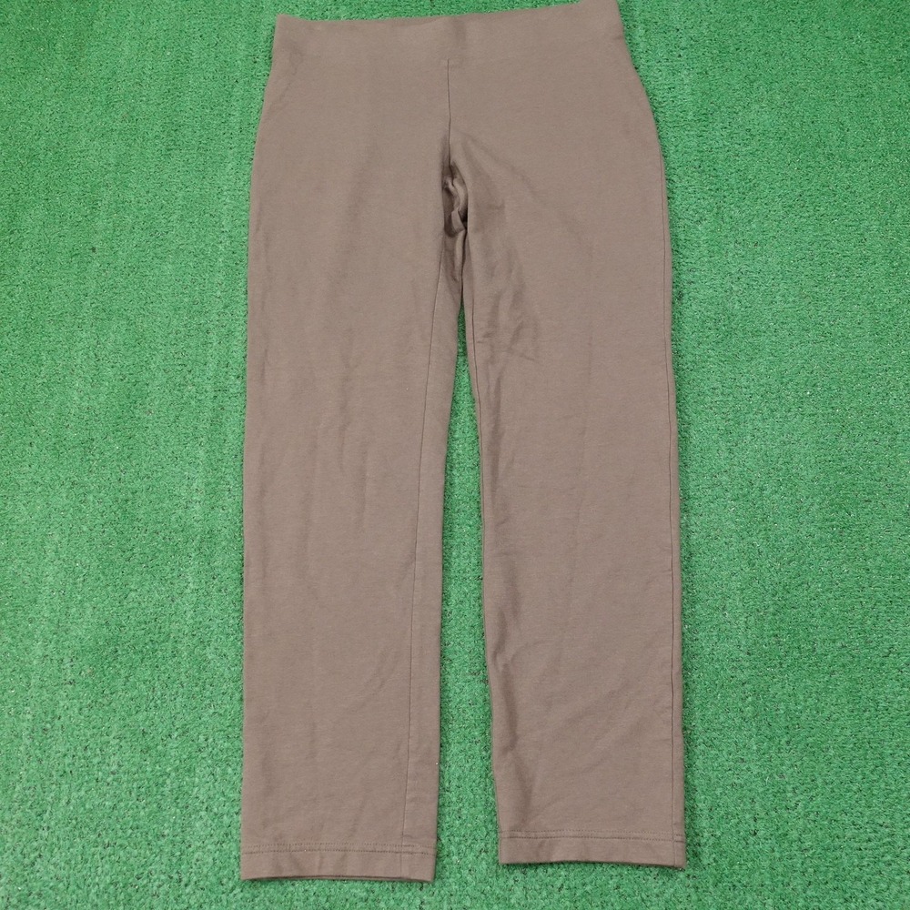 Pure Jill Pants Womens S Brown Slim Leg Ankle Jersey Stretch Pull On J Jill